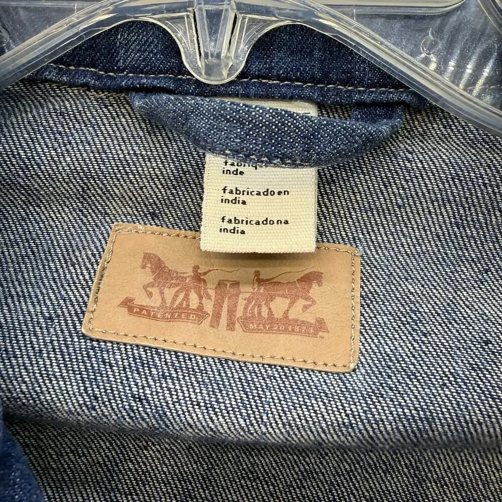 Levi's Denim Jacket Women's S Blue Stretch Trucker Jacket Summer Jacket - Picture 8 of 13